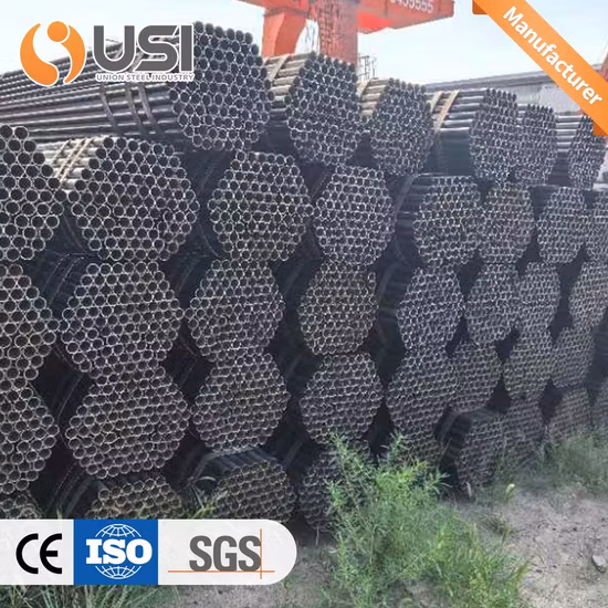 Tuyau soudé de haute qualité/sans couture/galvanisé/noir/échafaudage API 5L ASTM A53/A106 Sch40 programme 80 en acier au carbone ERW